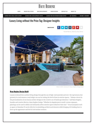 Click here for Haute Design’s Luxury Living without the Price Tag: Designer Insights November 6 2023 (pdf)