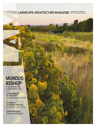 Ryan Hughes featured in Landscape Architecture Magazine July 2015